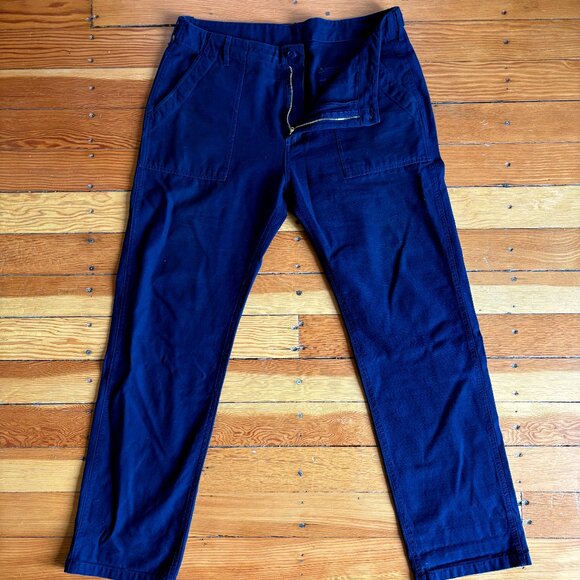 Military Fatigue Pants in Navy Blue - Picture 1 of 7